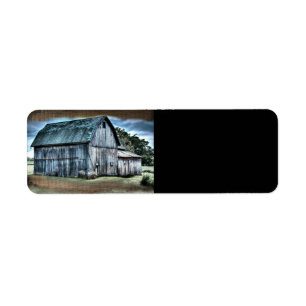 Rustic Barn Return Address Label
