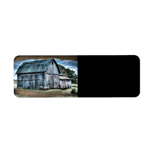 Rustic Barn Return Address Label (Front)