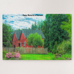 Rustic Barn Vermont. Jigsaw Puzzle