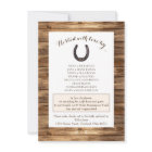 Rustic Barn Wedding Rehearsal Dinner Invite