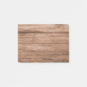 Rustic Barn Wood Brown Post-it Notes