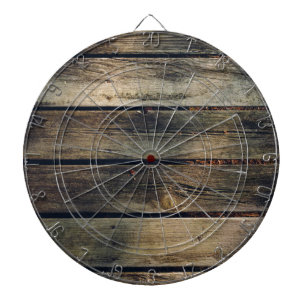 Rustic Barn Wood Dartboard