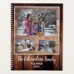 Rustic barn wood family photo collage 2020 planner<br><div class="desc">Create your own,  rustic barn wood family photo collage 2020 Planner.
Add your own photos and text and create a very personal and unique planner.</div>