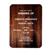 Rustic barn wood rural country wedding invitation