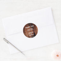 Rustic barn wood rural country Wedding Thank You