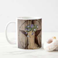 rustic barn wood wildflower western star cowgirl