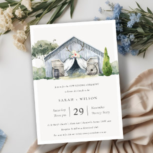 Rustic Barnyard Farm Theme Vow Renewal Invite