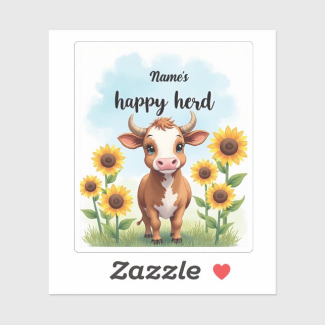 Rustic Barnyard Herd Labels – Custom Name (Sheet)