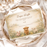 Rustic Barnyard Meadow Diapper Raffle