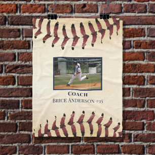 Rustic Baseball Photo Fleece Blanket