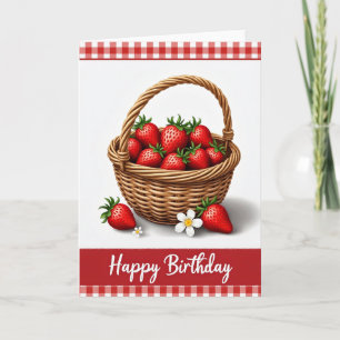 Rustic Basket Birthday Card
