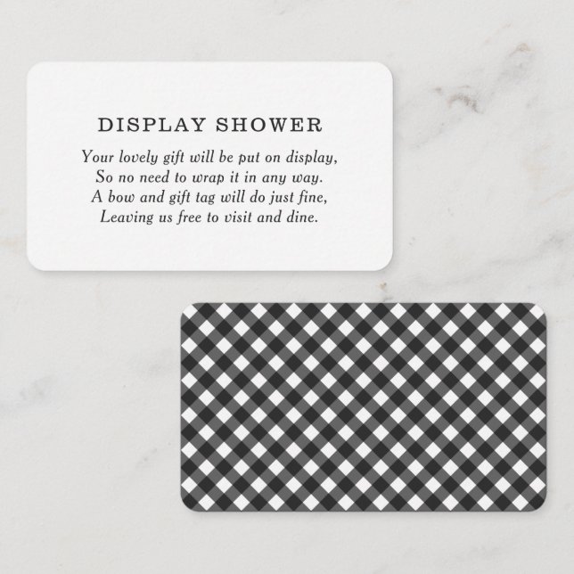  Rustic BBQ Baby Shower Display Shower Enclosure Card (Front/Back)