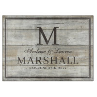 Rustic BBQ Couples Names Driftwood Wedding