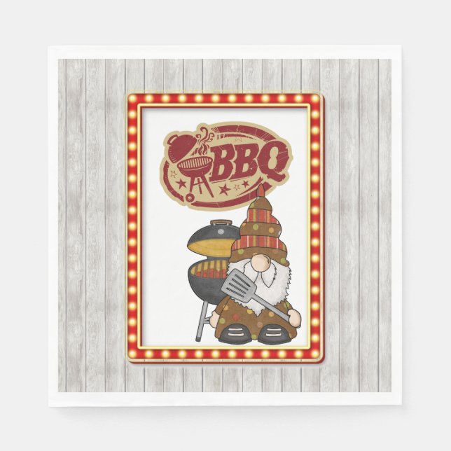 Rustic BBQ Napkin (Front)