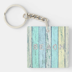 Rustic Beach Driftwood Key Ring