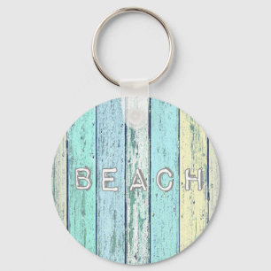 Rustic Beach Driftwood Key Ring