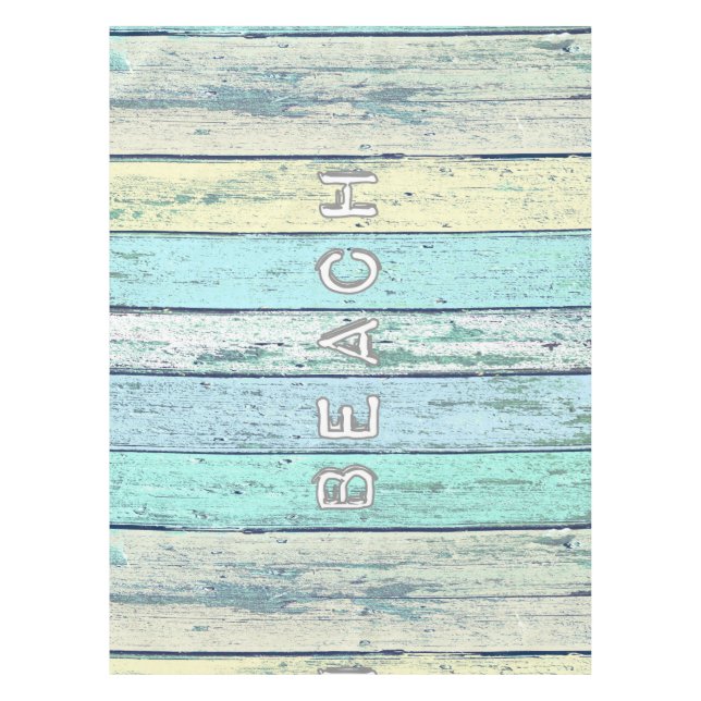 Rustic Beach Driftwood Tablecloth (Front)