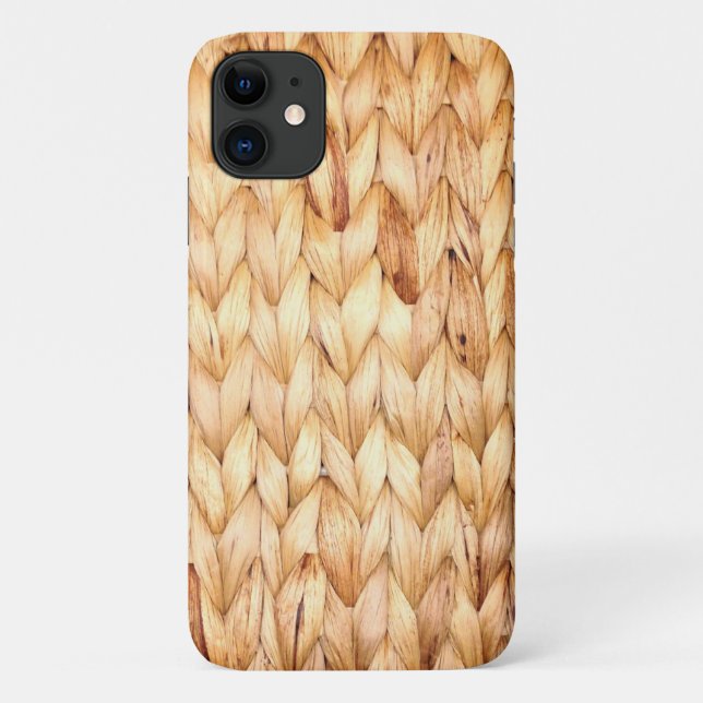 rustic beach tropical island woven wicker Case-Mate iPhone case (Back)
