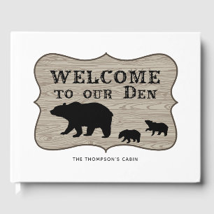 Rustic Bear Cabin Guest Book