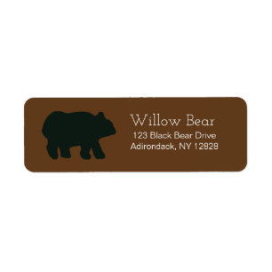 Rustic Bear Customized Address Labels