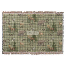 Rustic Bear Deer Forest Moose Eagle Watercolor