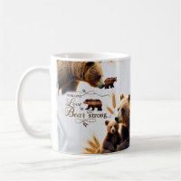 Rustic Bear Family Love is Strong Classic Mug