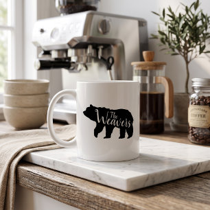 Rustic Bear Family Monogram Coffee Mug