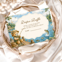 Rustic Bear Fishing Diaper Raffle