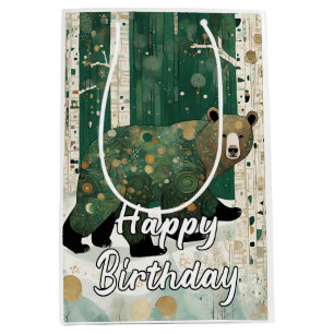 Rustic Bear Medium Gift Bag