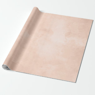 Rustic Beauty Soft Peach Watercolor Texture Wrapping Paper