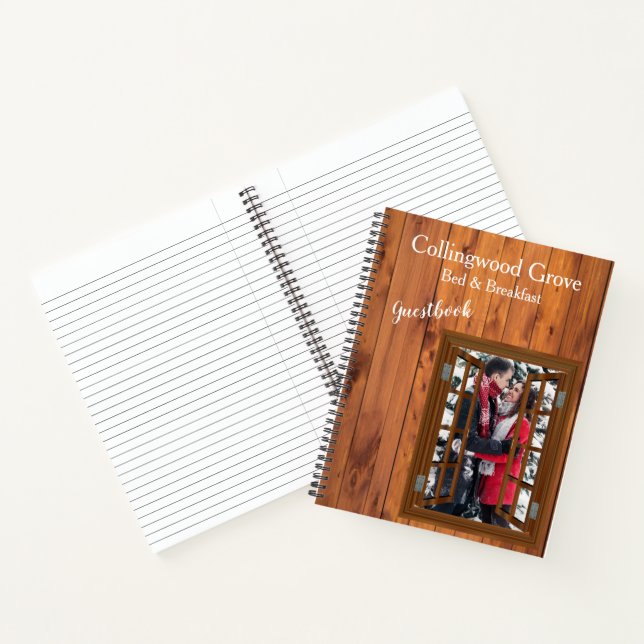 Rustic Bed and Breakfast 🌿 Country Inn Guestbook Notebook (Inside)