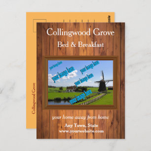 Rustic Bed and Breakfast 🌿 Promotional  Postcard