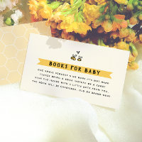 Rustic Bee Baby Shower Books for Baby