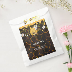 Rustic Beehive Honeybees Baby Shower Favour Bag