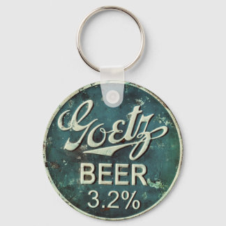 Rustic Beer Bottle Cap Key Ring
