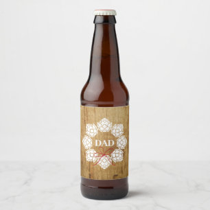 Rustic Beer Dad Wreath Bottle Label