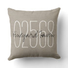 Rustic Beige Custom Town and Zip Code