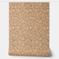 Rustic beige tooled leather