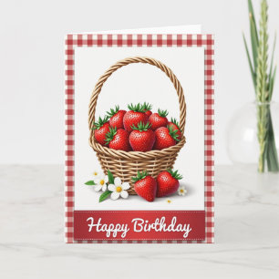 Rustic Berry Birthday Card