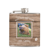 Rustic Best Dog Dad Ever Photo Personalised