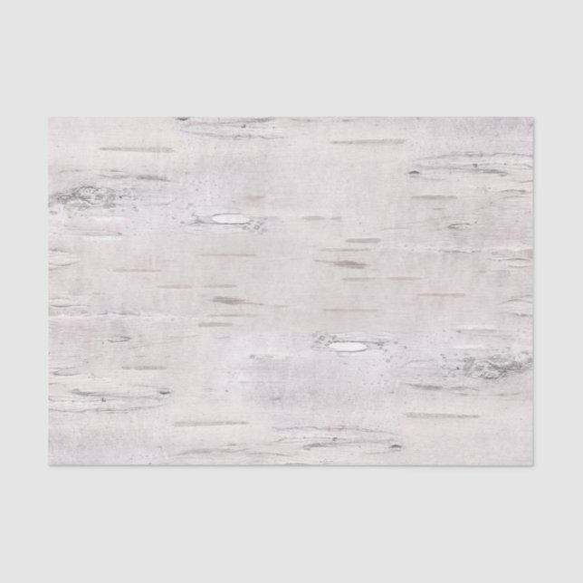 Rustic Birch Wood  Tissue Paper (Front)