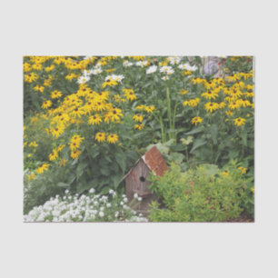 Rustic Bird House Floral Photo Tissue Paper