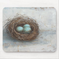 Rustic Bird Nest - Blue