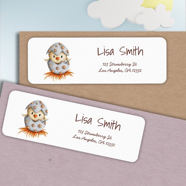 Rustic Bird Nest Return Address Label (Creator Uploaded)