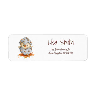 Rustic Bird Nest Return Address Label