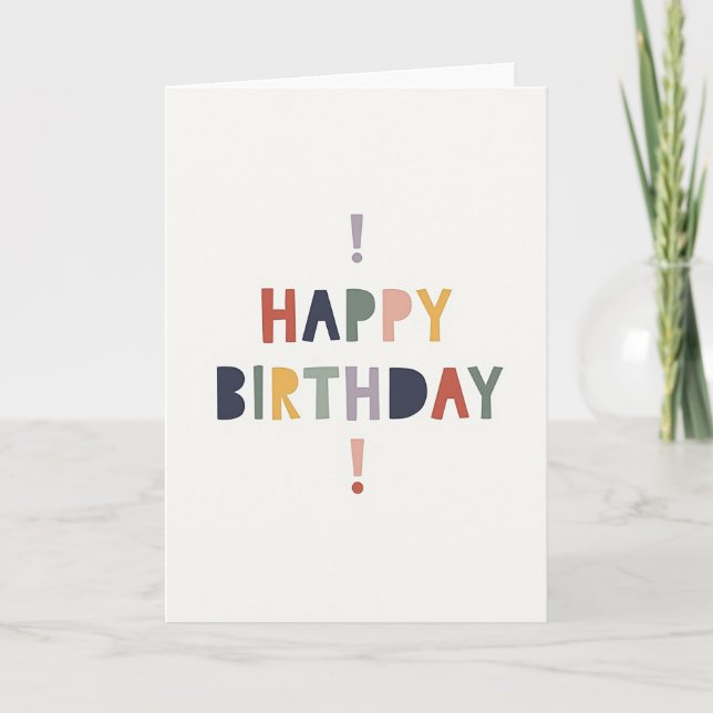 Rustic Birthday Letter Card (Front)