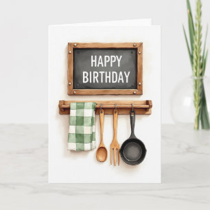 Rustic Birthday Sign Card