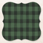 Rustic Black and Green Buffalo Plaid Tissue Paper