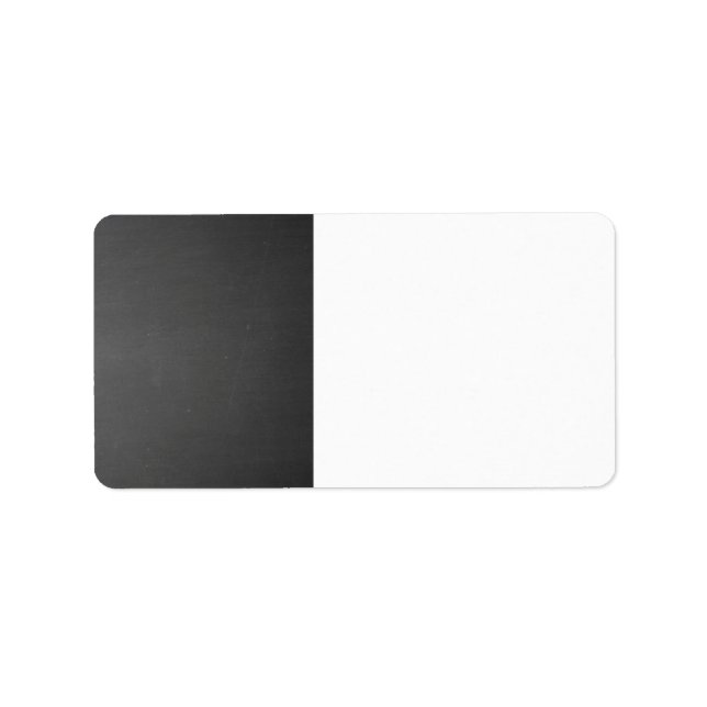 Rustic Black Chalkboard Printed Label (Front)