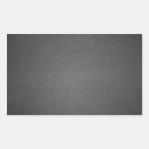 Rustic Black Chalkboard Printed Rectangular Sticker